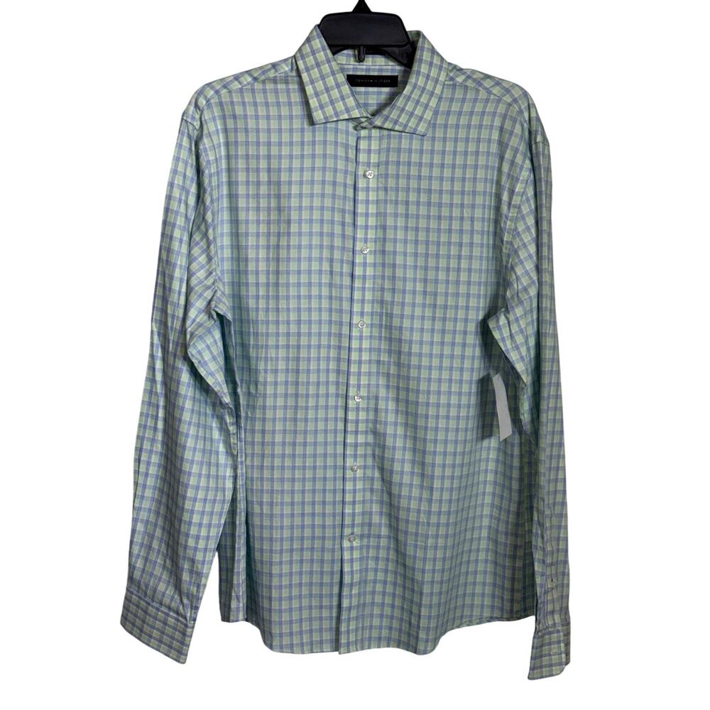 Tommy Hilfiger Men's Slim Fit Cotton long sleeve dress shirt 16 34-35 $89